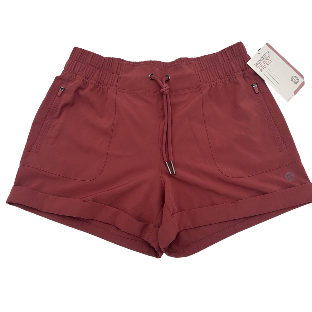 Mondetta Outdoor Adventure Short Dark Pink Gorpcore 12C1028 Womens Small NWT